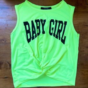 Cropped Neon Tank top